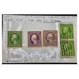 Selection of George Washington Postage Stamps from 1870