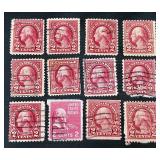 Selection of George Washington Postage Stamps from 1870