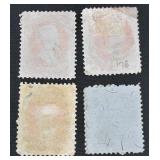 United States Early Postage Stamps with Internal Revenue Stamps