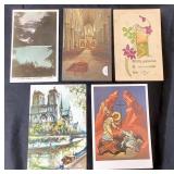 Collection of Vintage Postcards from Around the World