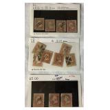 1860 George Washington Three Cent United States Stamps Scott #65