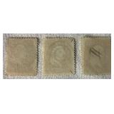 1860 George Washington Three Cent United States Stamps Scott #65