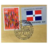 United Nations First Day Covers, Covers, Registered Mail, Stamp Folders and more