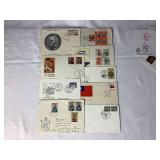 Collection of International First Day Covers, Postcards, Commemorative Envelopes, Commerative Stamps and more