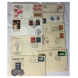 Collection of International First Day Covers, Postcards, Commemorative Envelopes, Commerative Stamps and more