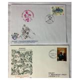 Collection of International First Day Covers, Postcards, Commemorative Envelopes, Commerative Stamps and more