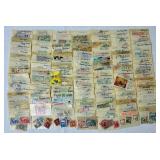 Small Box Full of a Multitude of International Stamps