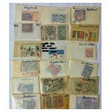 Small Box Full of a Multitude of International Stamps