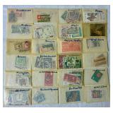 Small Box Full of a Multitude of International Stamps