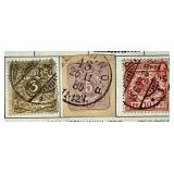 Postage Stamps from Germany and Bavarian States dating back to 1850