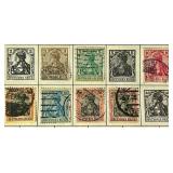 Postage Stamps from Germany and Bavarian States dating back to 1850