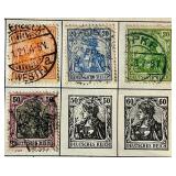 Postage Stamps from Germany and Bavarian States dating back to 1850