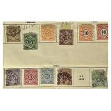 Postage Stamps from Germany and Bavarian States dating back to 1850