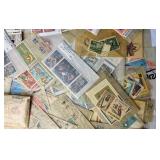 Small Bin of Sleeved International Stamps