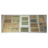 Variety of Vintage International Prepaid Postal Cards and Registered Letters