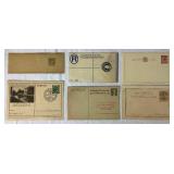 Variety of Vintage International Prepaid Postal Cards and Registered Letters