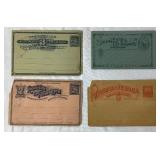 Variety of Vintage International Prepaid Postal Cards and Registered Letters