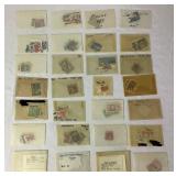 Box Full of an Assortment of International Stamps