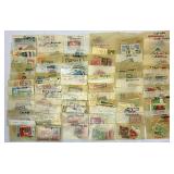 Cancelled International Postage Stamps Representing Many Countries