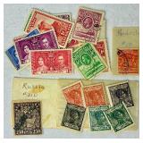 Cancelled International Postage Stamps Representing Many Countries