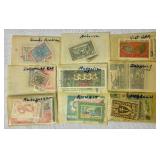 Cancelled International Postage Stamps Representing Many Countries