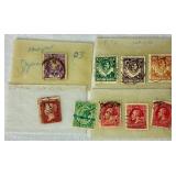 Cancelled International Postage Stamps Representing Many Countries