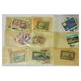 Cancelled International Postage Stamps Representing Many Countries