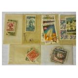 Cancelled International Postage Stamps Representing Many Countries