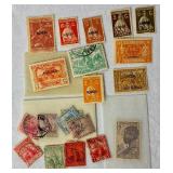 Cancelled International Postage Stamps Representing Many Countries