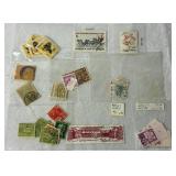 Collection of International Postage Stamps - Many from Turn of the Century