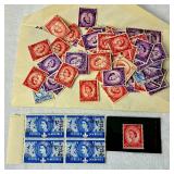 Assortment of Postage Stamps from Great Britain with Many from the Royal Family