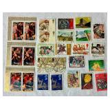 Assortment of Postage Stamps from Great Britain with Many from the Royal Family
