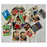 Assortment of Postage Stamps from Great Britain with Many from the Royal Family