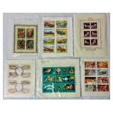 Sheets and Blocks of International Postage Stamps Lot #1