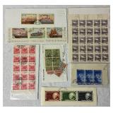 Sheets and Blocks of International Postage Stamps Lot #1