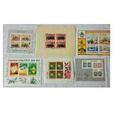 Sheets and Blocks of International Postage Stamps Lot #1