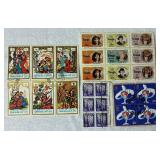 Sheets and Blocks of International Postage Stamps Lot #1