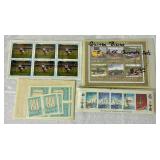 Sheets and Blocks of International Postage Stamps Lot #1