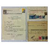 International Certificates and Documents with Stamps