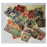 Large Bundle of Individual Postage Stamps from Around the World