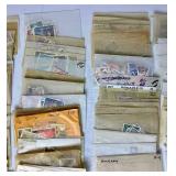 Large Bundle of Individual Postage Stamps from Around the World