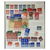 Three Postage Stamp Stock Books with Stamps from Great Britain