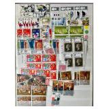 Three Postage Stamp Stock Books with Stamps from Great Britain