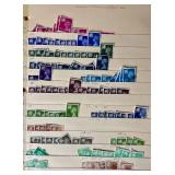 Three Postage Stamp Stock Books with Stamps from Great Britain