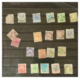 Bundle of Global Postage Stamps and 1982 USPS Stamp Album