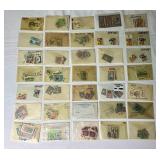 Small Box Full of International Cancelled Postage Stamps
