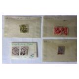 Collection of Great Britain Postage Stamps Early/Beginning Scott Numbers