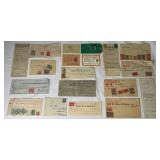 Antique Documents with Stock Transfer, Documentary and Internal Revenue Stamps dating back to 1873