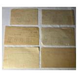 Antique Documents with Stock Transfer, Documentary and Internal Revenue Stamps dating back to 1873