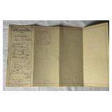 Antique Documents with Stock Transfer, Documentary and Internal Revenue Stamps dating back to 1873